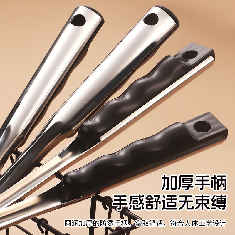 Stainless Steel Large Colander Mesh Filter Noodle Scoop Household Skimmer Frying Dumpling Kitchen Cooking Tool Supplies - Image 4
